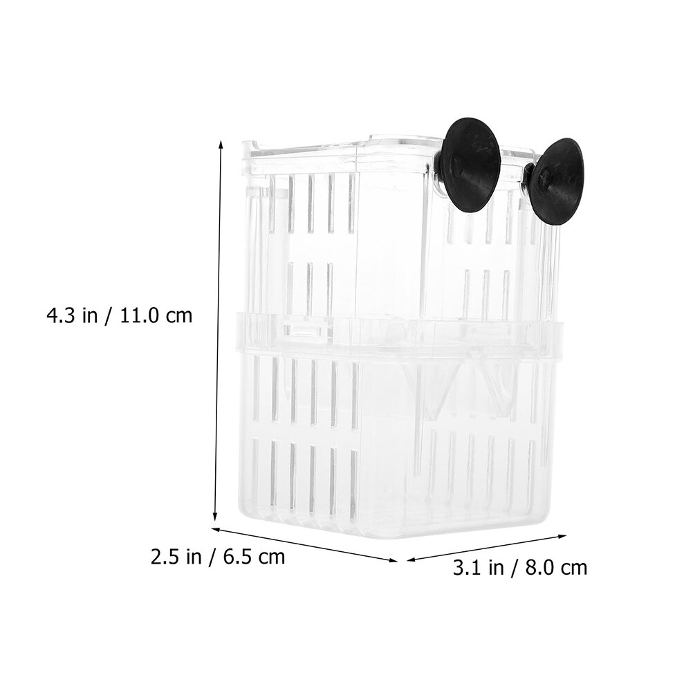 4pcs Fish Breeding Boxes Aquarium Fish Breeder Fish Tank Breeding Cases Containers