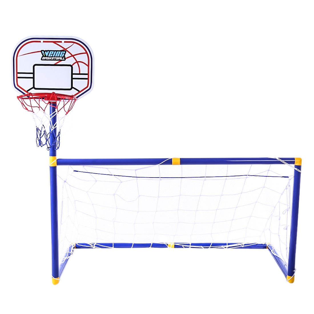 Rowsfire 2 in 1 Children Sports Equipment Football Goal Basketball Stands for Kids Outdoor Toy - ZG270-30