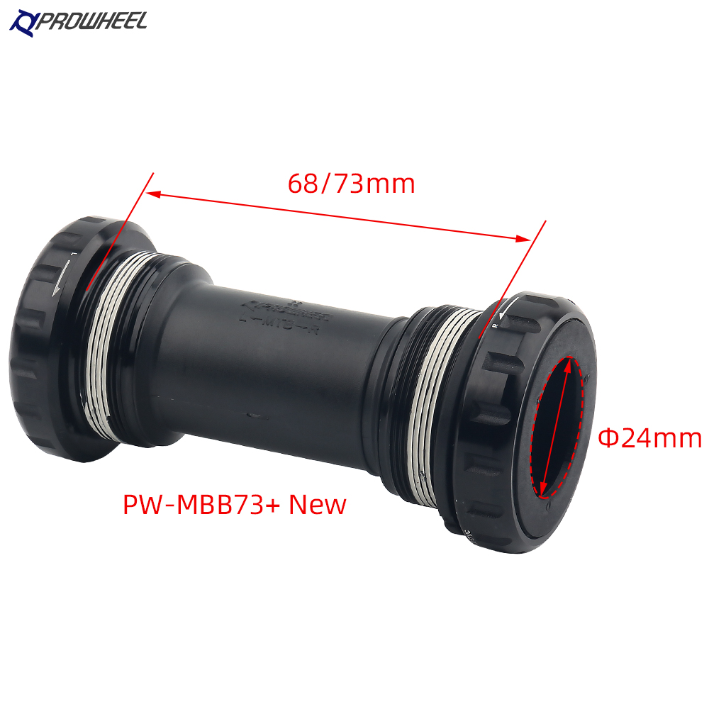 PROWHEEL RBB68/BB68/MBB73/BB73 soporte inferior de bicicleta MTB/carretera Hollowtech rodamiento para 68MM 68/73MM Shimano manivela BB