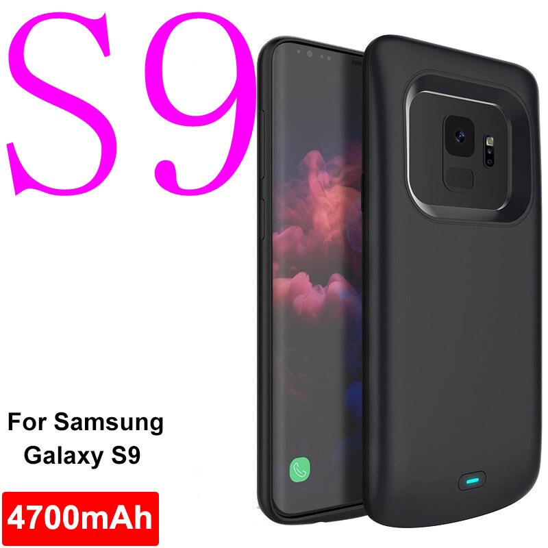 5200 mah Slanke batterij case Voor Samsung Galaxy S9 Plus Siliconen shockproof Oplaadbare power bank Opladen Cover Voor Samsung S9