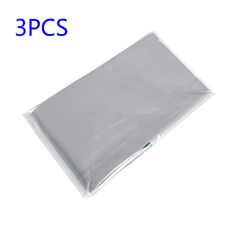 Quick Dry Sport Towel Pocket Towel Portable Water Absorbent No Pilling Cooling Microfiber Net Bag Fleece Hair Yoga Travel Bath: Black