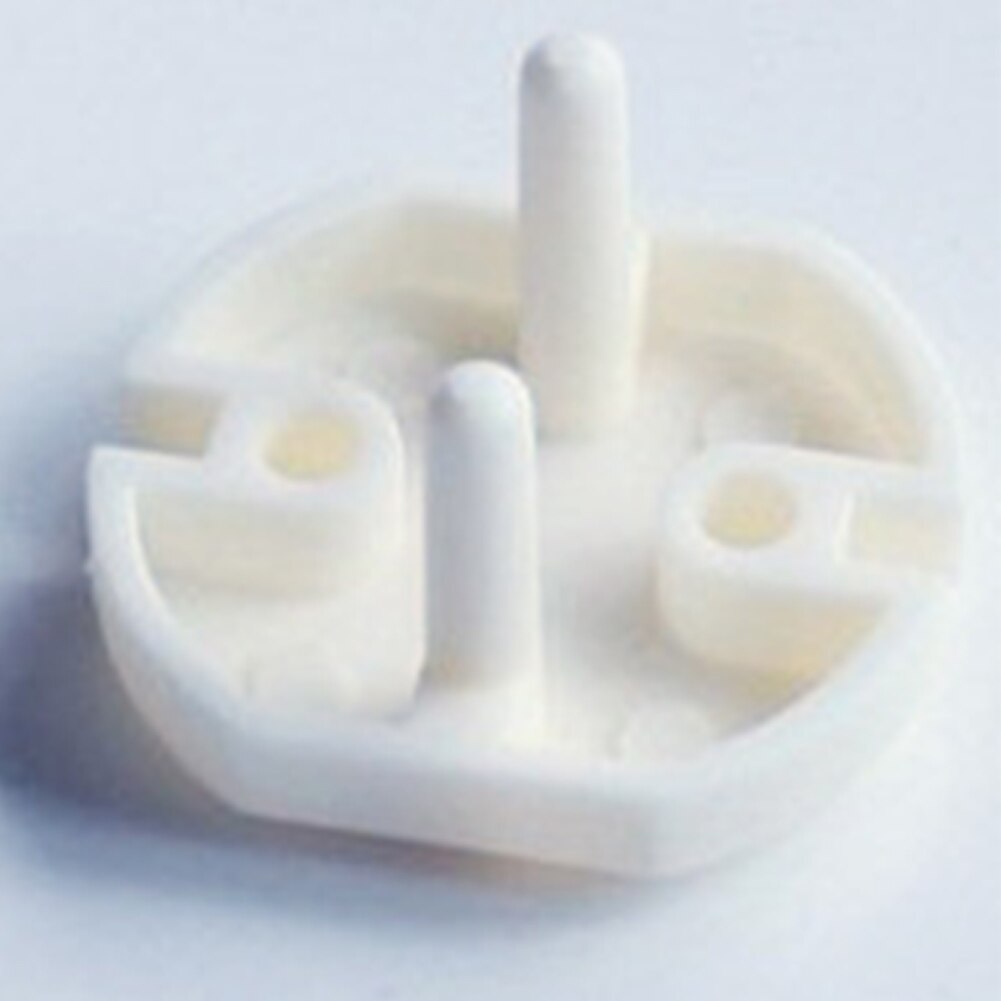 10pcs protezione domestica 2 spina durevole sicurezza del bambino facile da installare pratico ufficio Anti-Shock elettrico copertura presa elettrica: Default Title