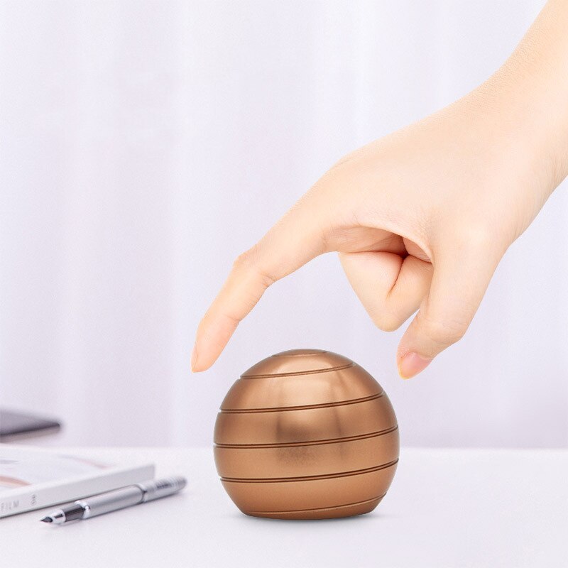 38/45/54mm Mini Desktop Stress Relief Toy Revolving Decompression Ball Desk Office Decor Art Toy Rotary Tabletop Ball for Kids