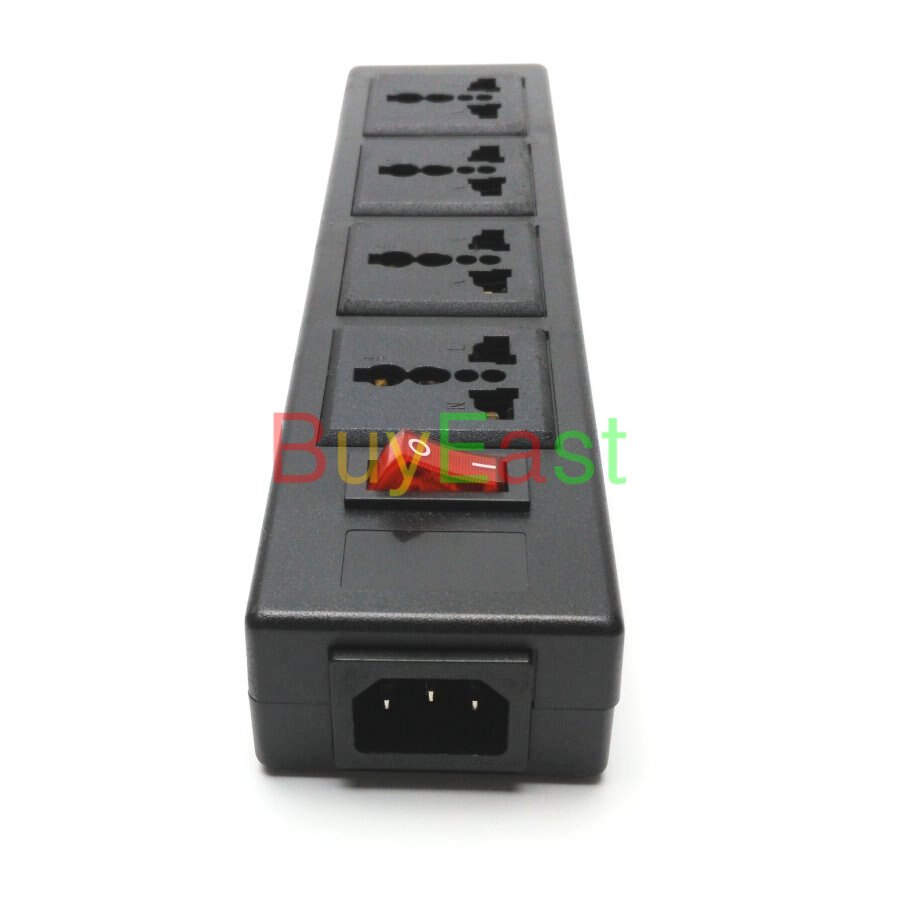 UK Plug 4 Ways Multi Outlet Extension Power Strip Convert World Plug With LED Main Switch AC100~250V Max 13A