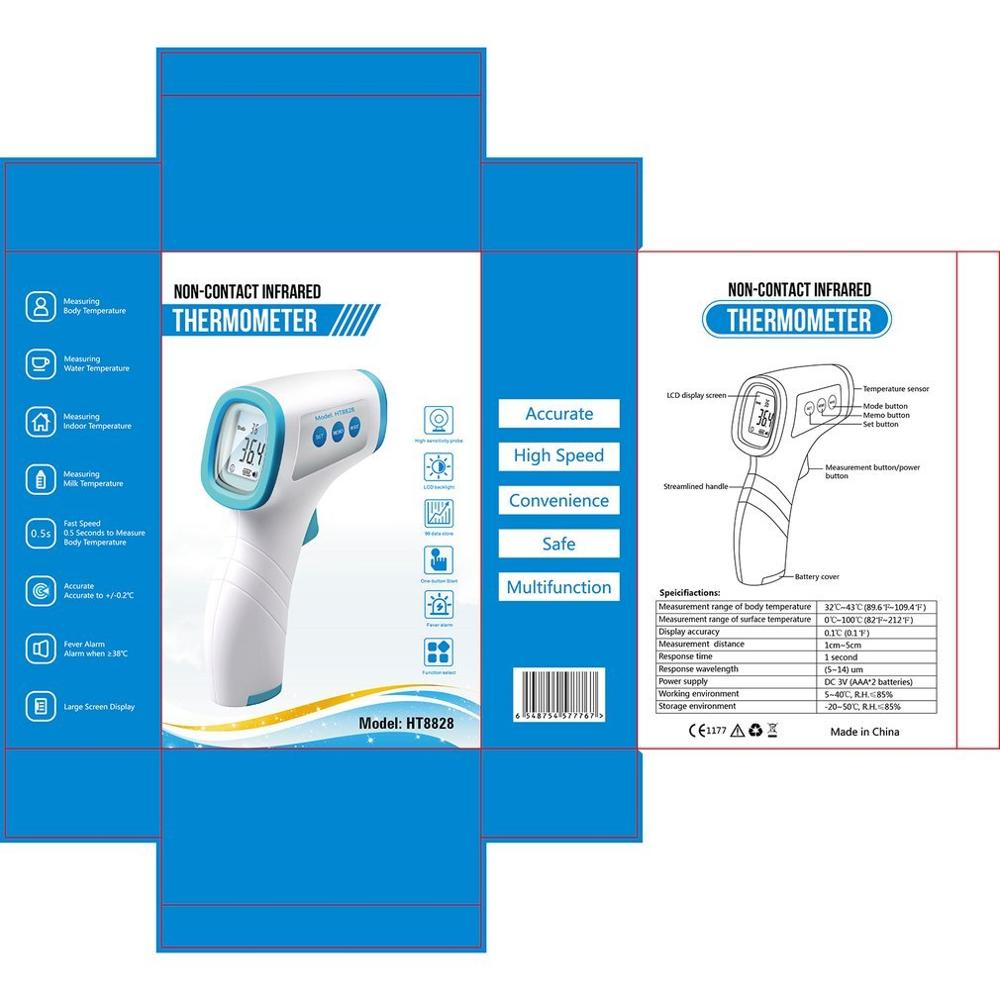 Non-contact Infrared Temperature Sensor, Forehead Thermometer For Baby Adults, Automatic Body Temperature,Smart Sensor