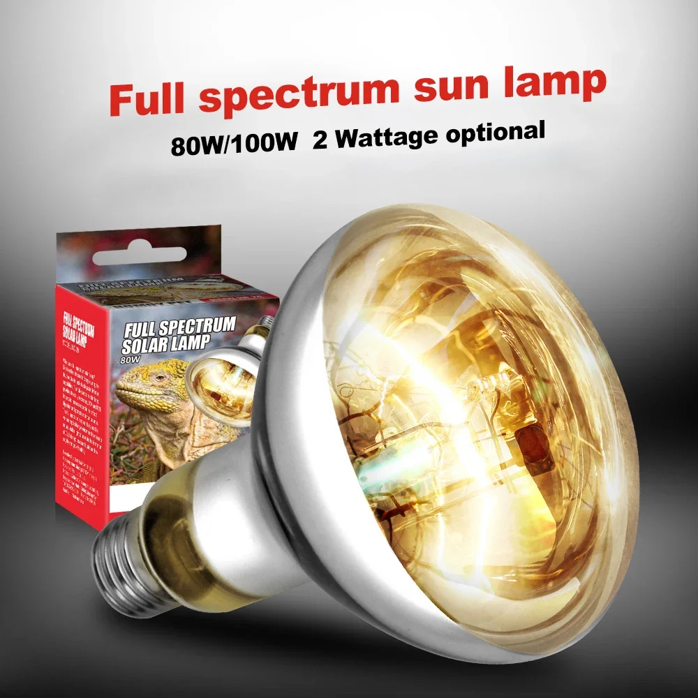 UVA + UVB Imitation éclairage Fluorescent 110 V/220 V 80 W spectre complet lampe solaire Reptile lumière tortues accessoires chauffage Calcium