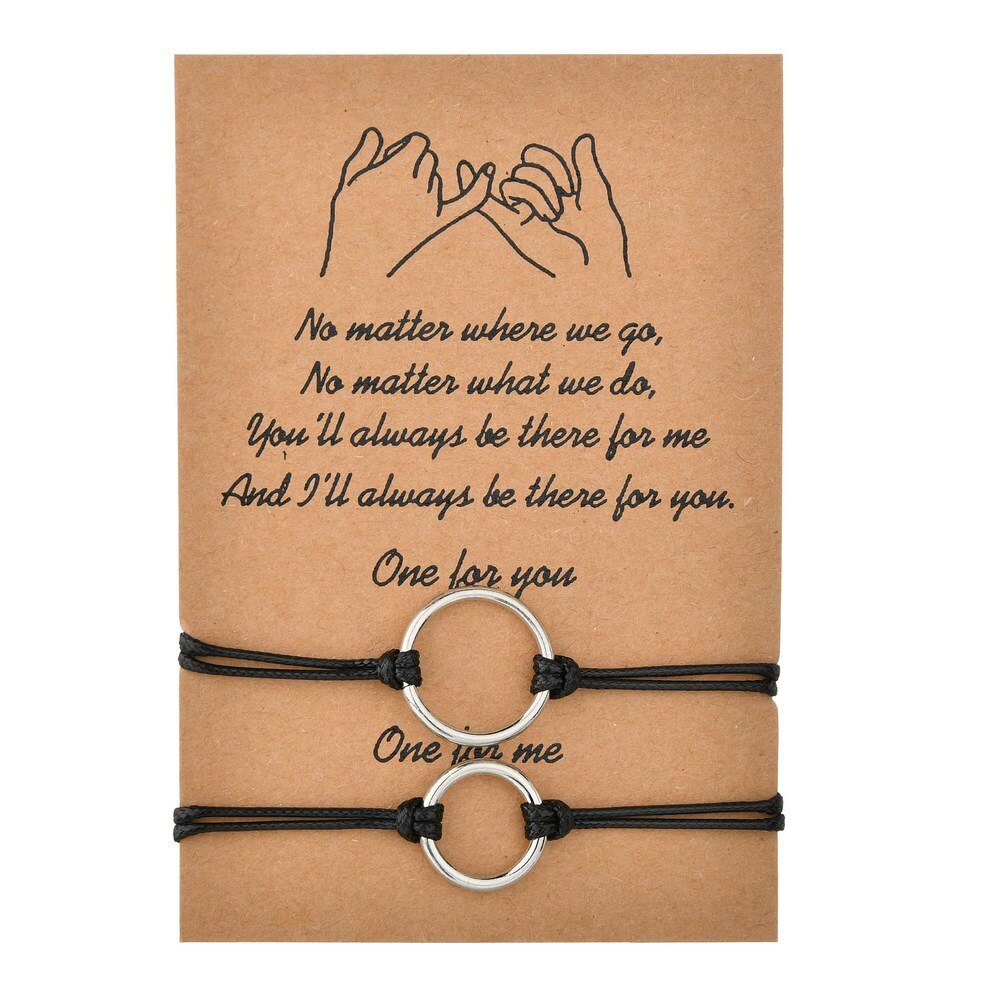 Charmsmic 2 PZ/SET Infinity Otto Braccialetti di Corda Per Le Donne Nuovo In Rilievo Braccialetti Con Ciondoli di San valentino giorno Per Sempre Amante del Regalo Dei Monili: CB109