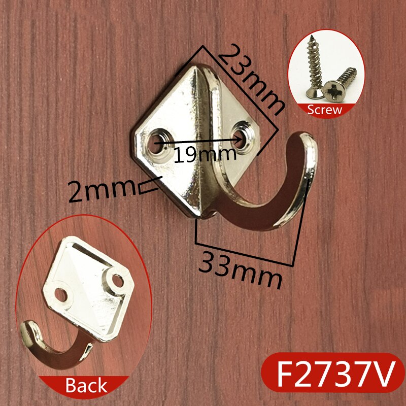 5pcs/lot Silver Antique Hooks Small Wall Hanger Buckle Horn Lock Clasp Hook Hasp Latch For Wooden Jewelry Box Furniture Hardware: F2737V