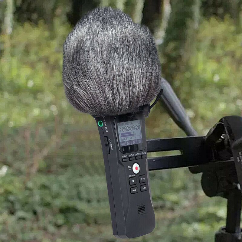 Pro Microphone Furry Fur Cover Outdoor Windscreen Reduce Wind Noise For Zoom H1