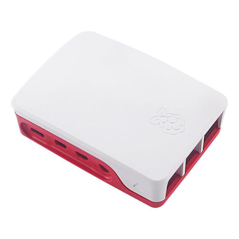 Originele Raspberry Pi 4 Officiële Case ABS Wit & Rood Shell Plastic Behuizing voor Raspberry Pi 4 Model B: Default Title