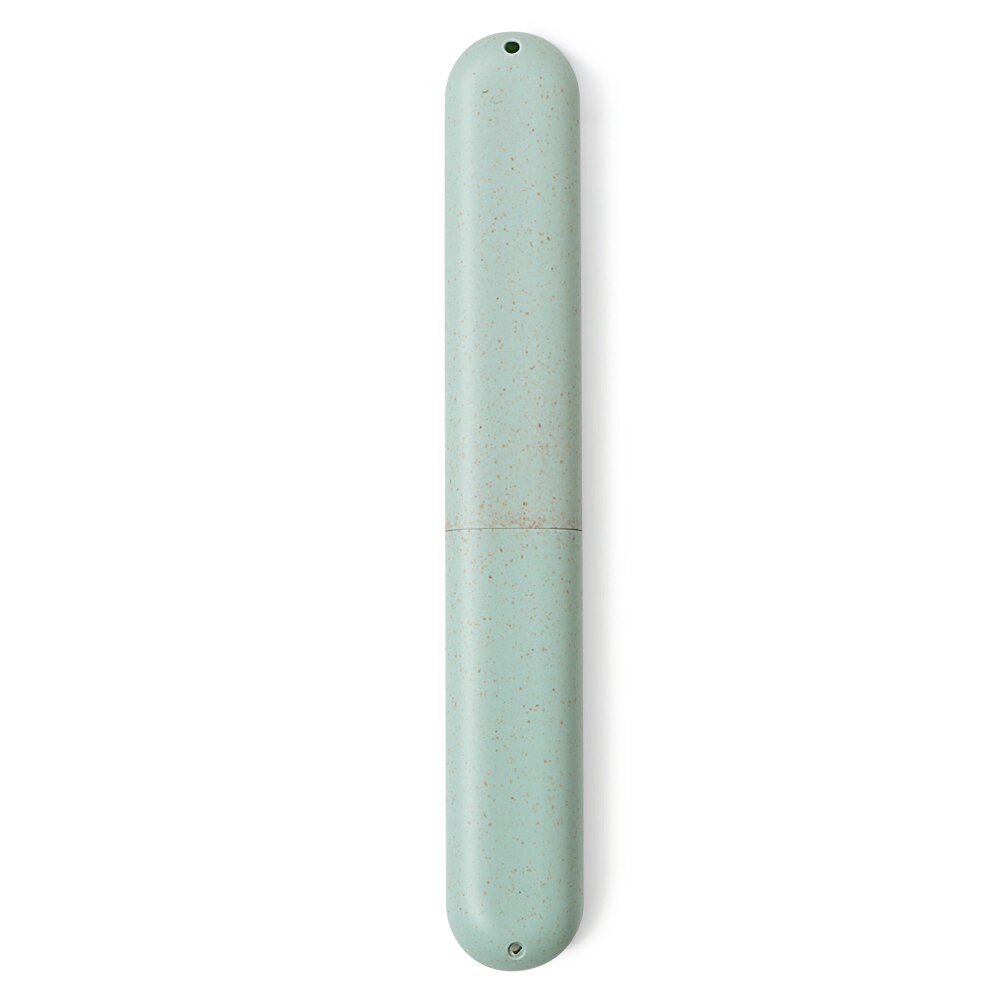 1pc Portable Travel Toothbrush Box Toothbrush Tube Cover Case Dustproof Wheat Straw Health Tooth Brushes Protector: Blue