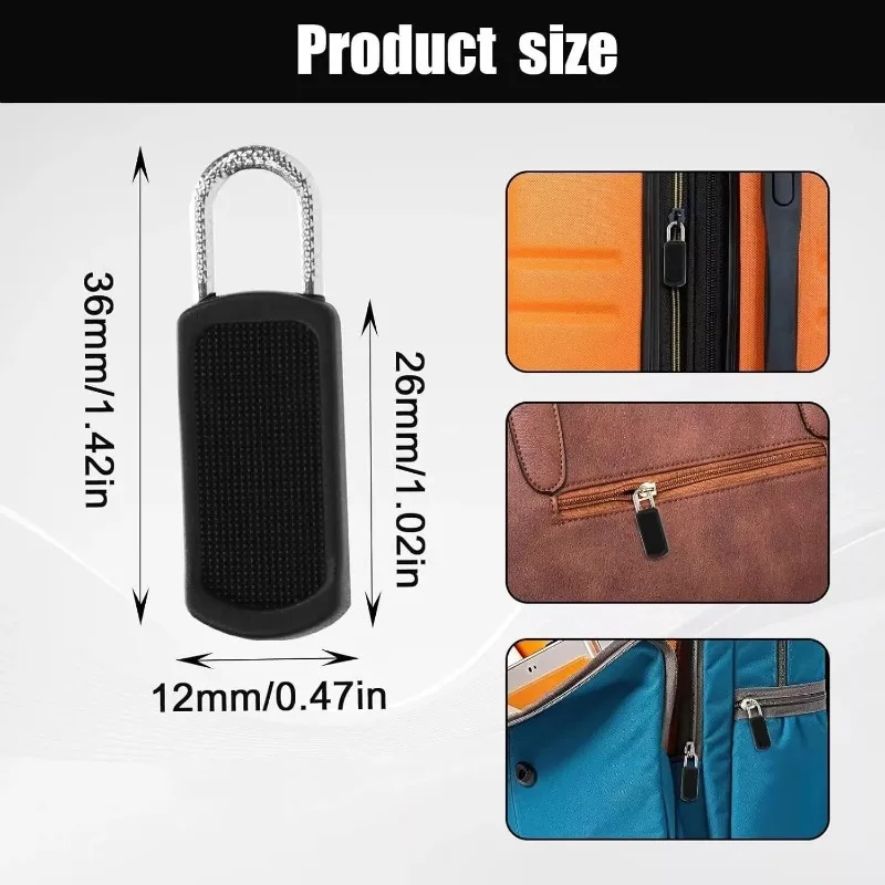 5/10/20pcs Universal Zipper Pull Replacement Kit Removable Detachable Zipper Puller for Luggage Purse Bags Clothes Zipper Slider
