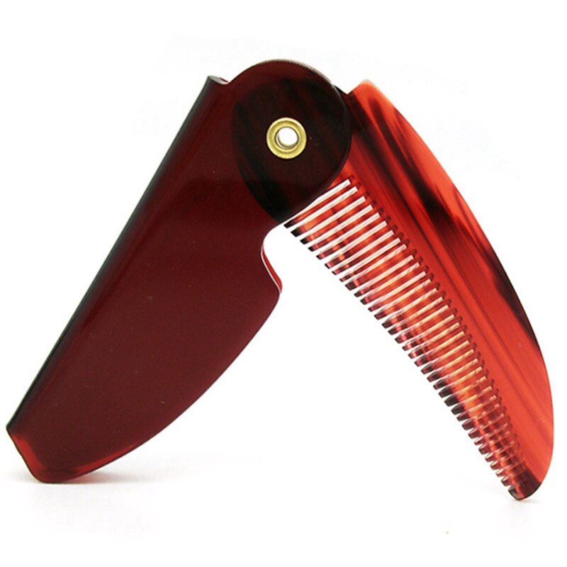 Eagle Mouth Type Oil Head Comb Back Comb Acrylic Plastic Folding Comb Mini Pocket Comb: Default Title