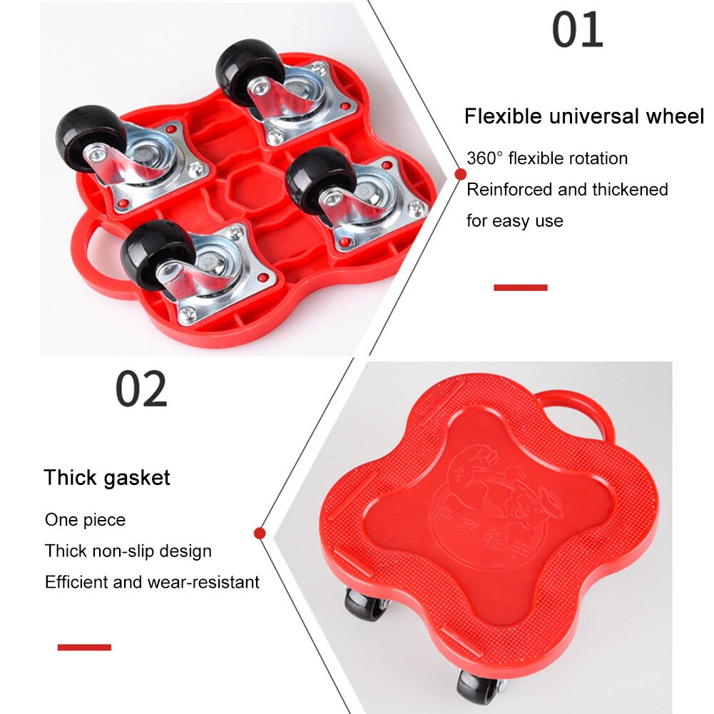 5Pcs Meubilair Mover Gereedschap Meubels Transport Roller Set Removal Lifting Object Mobiele Slides Trolley Lifter Zware Voeders Moving