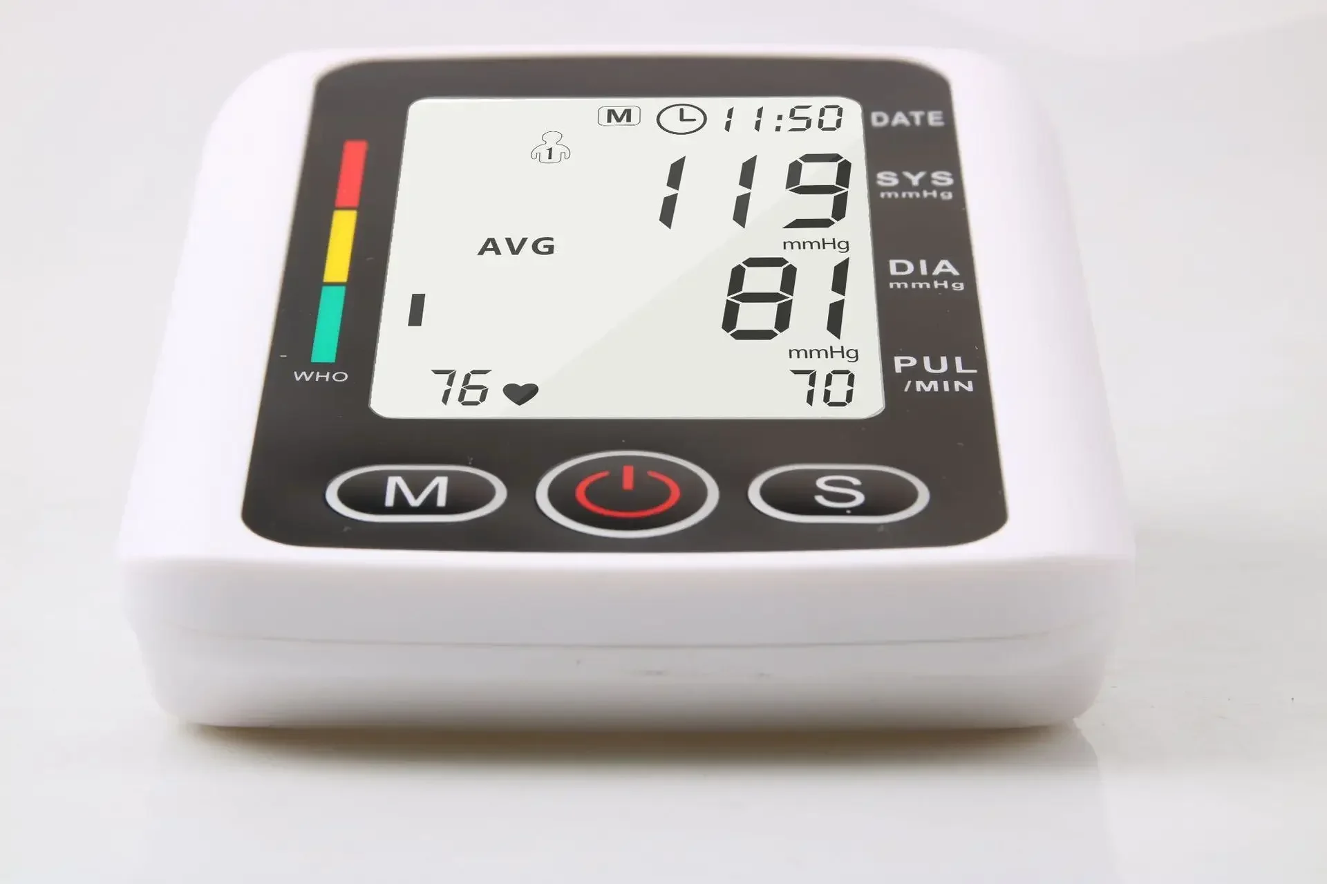 Tonómetro portátil digital lcd braço tensiímetros monitor de pressão arterial medidor de freqüência cardíaca grande manguito esfigmomanômetro cuidados de saúde