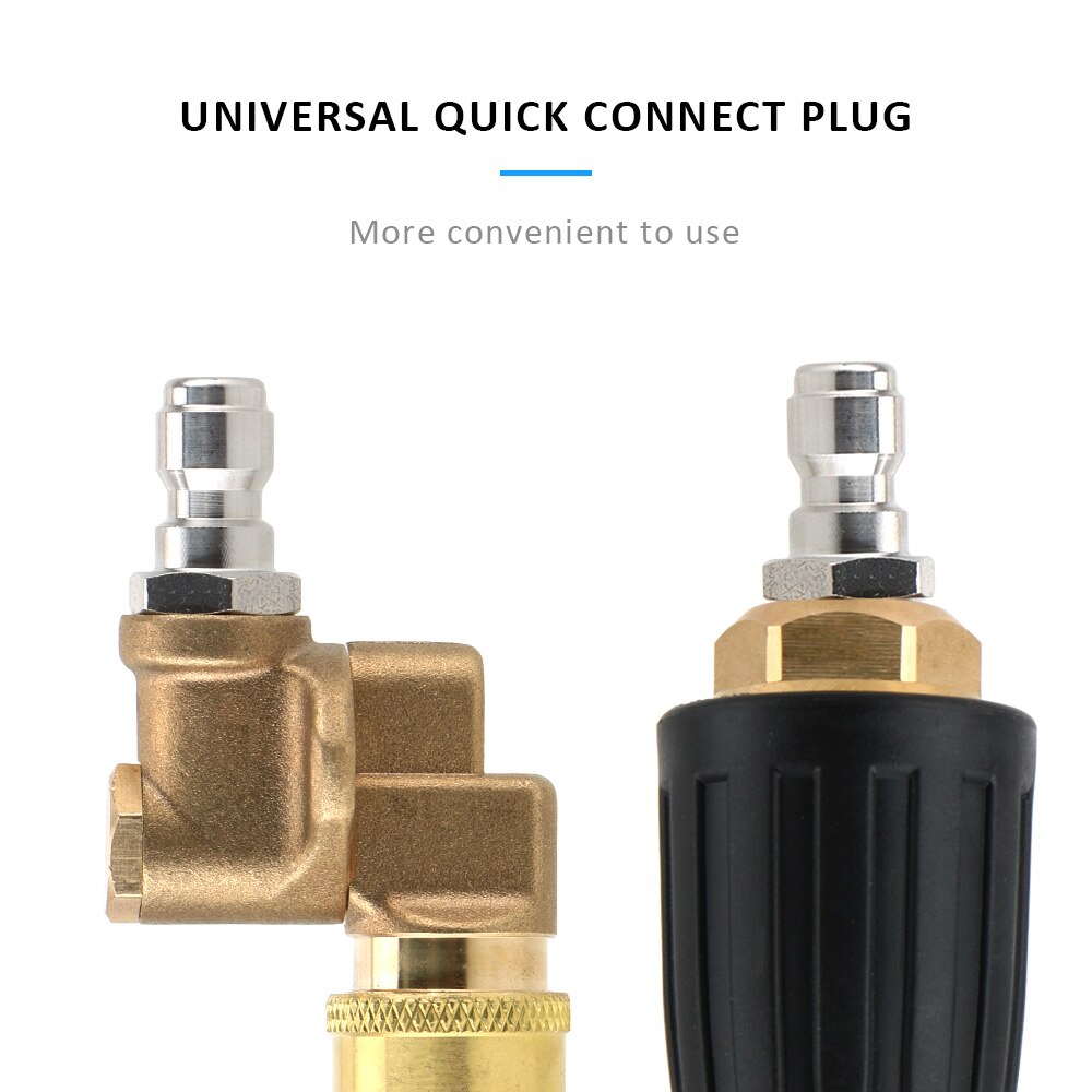 Voor auto voor snelkoppeling draaibare koppeling straalsproeier turbosproeiers sproeier auto hogedrukreiniger accessoires