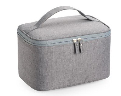 Imperméable à l'eau hommes sac cosmétique organisateur de voyage sac de maquillage pour femmes nécessaire trousse à maquillage lavage humide et sec trousse de toilette: Matte Grey