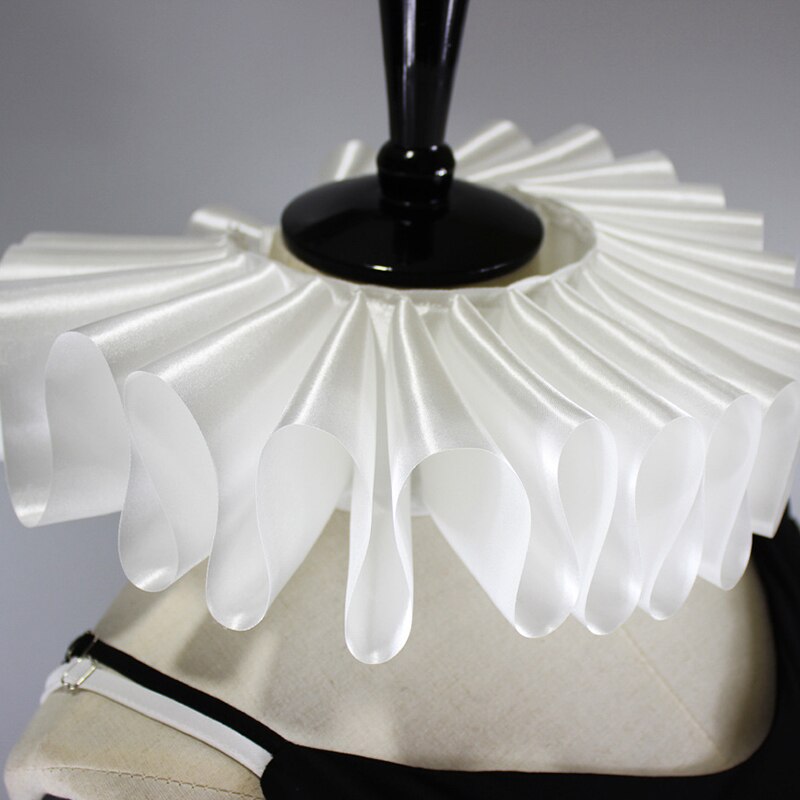 Renaissance Elizabethan Ruffled Collar Neck Ruffle Women Victorian Costume Halloween Cosplay Accessories FOU99