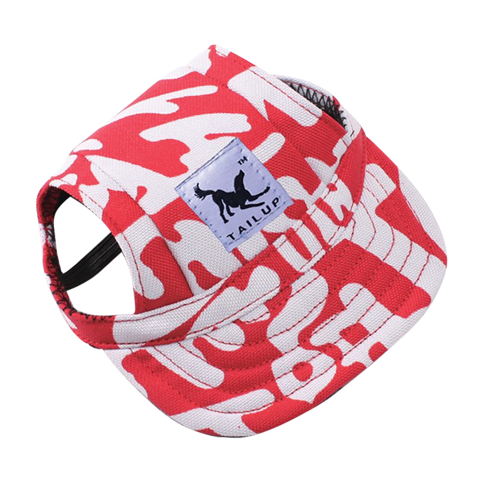 TAILUP Small Pet Summer Canvas Cap Dog Baseball Visor Hat Puppy Outdoor Pet Cap: F