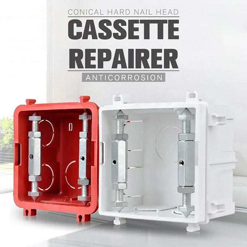 Tornillos de Cassette de enchufe de interruptor, soporte de barra de montaje en pared, reparación de caja, herramienta de accesorios eléctricos fijos: Default Title