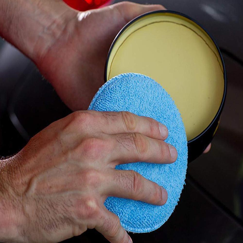 5 stk mikrofiber skum svamp polsk voks applikator pads bil hjem rengøring pad auto polering tilbehør