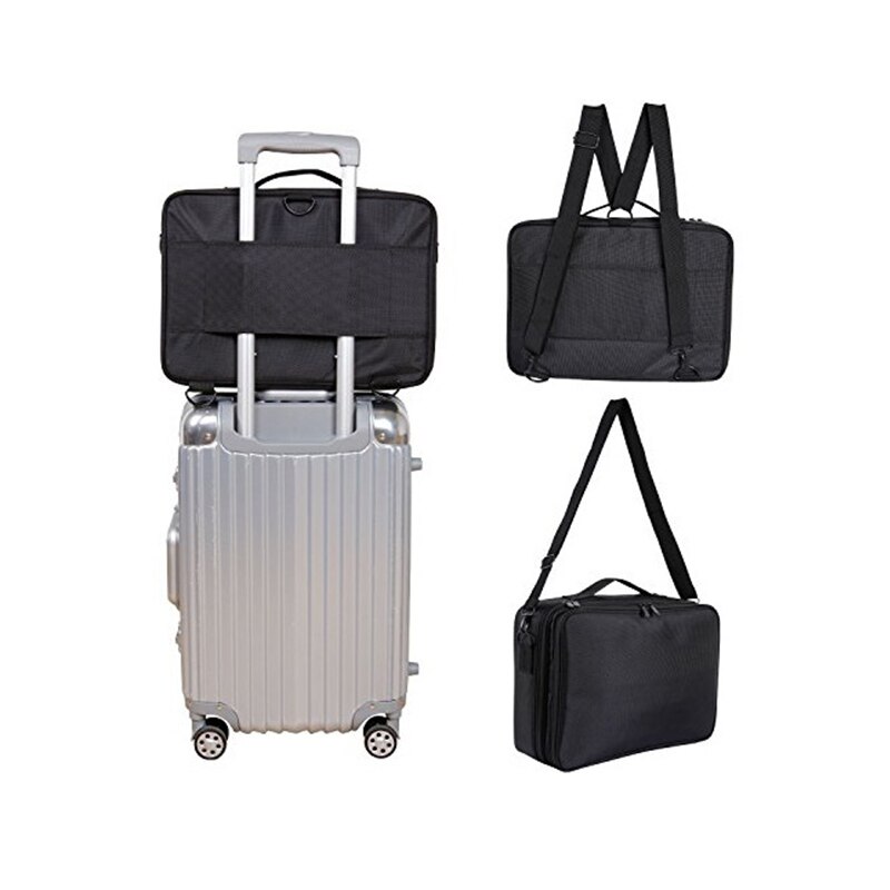 HMUNII neceser para mujer, organizador de maquillaje de viaje, caja de maquillaje , bolsa de cosméticos, bolsas, estuche de belleza para artista de maquillaje