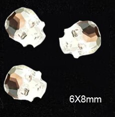 16 Stijl S/L-Steentjes, Speciale Vormige Non Fix Steentjes, 20Pcs Plaksteen, crystal Clear Nail Art Rhinestones: color9