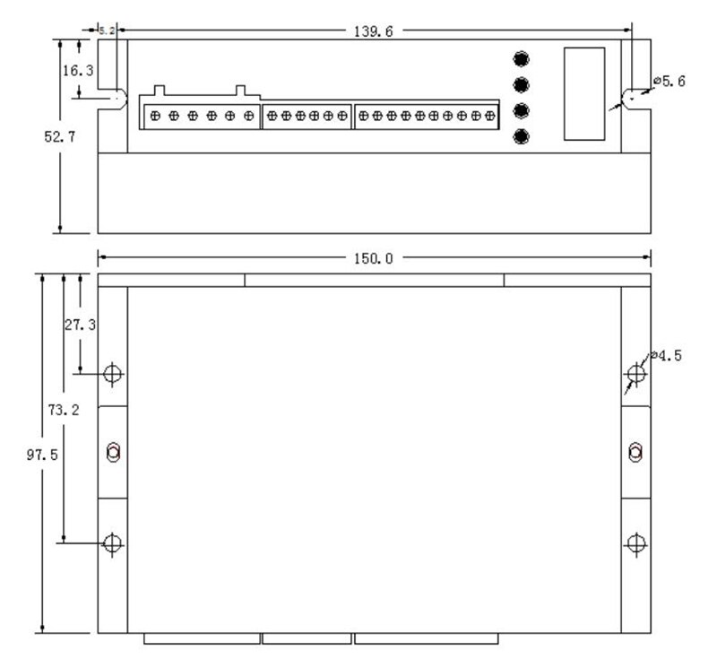 8.2A 110VDC 57/60/86 híbrido de circuito cerrado DSP de alta velocidad servo paso a paso motor driver ZDM-2HA865