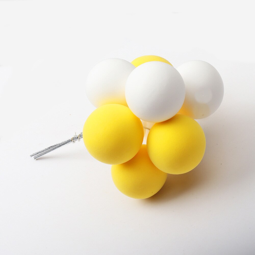 8 stk/bunke blandede fargeballonger leirkaketopperballer kakedekor bryllup bursdagsfest babyshower-gave dessertdekorasjoner: Plomme