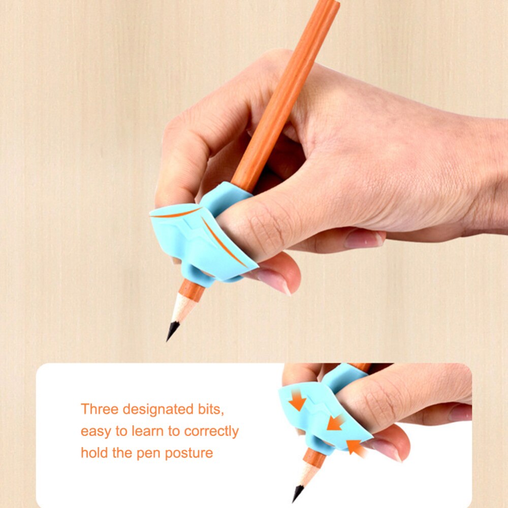 6pcs Silicone Pen Holder Grips Handwriting Aid Grip Trainer Posture Correction Finger Grip Student Children Writing Tools