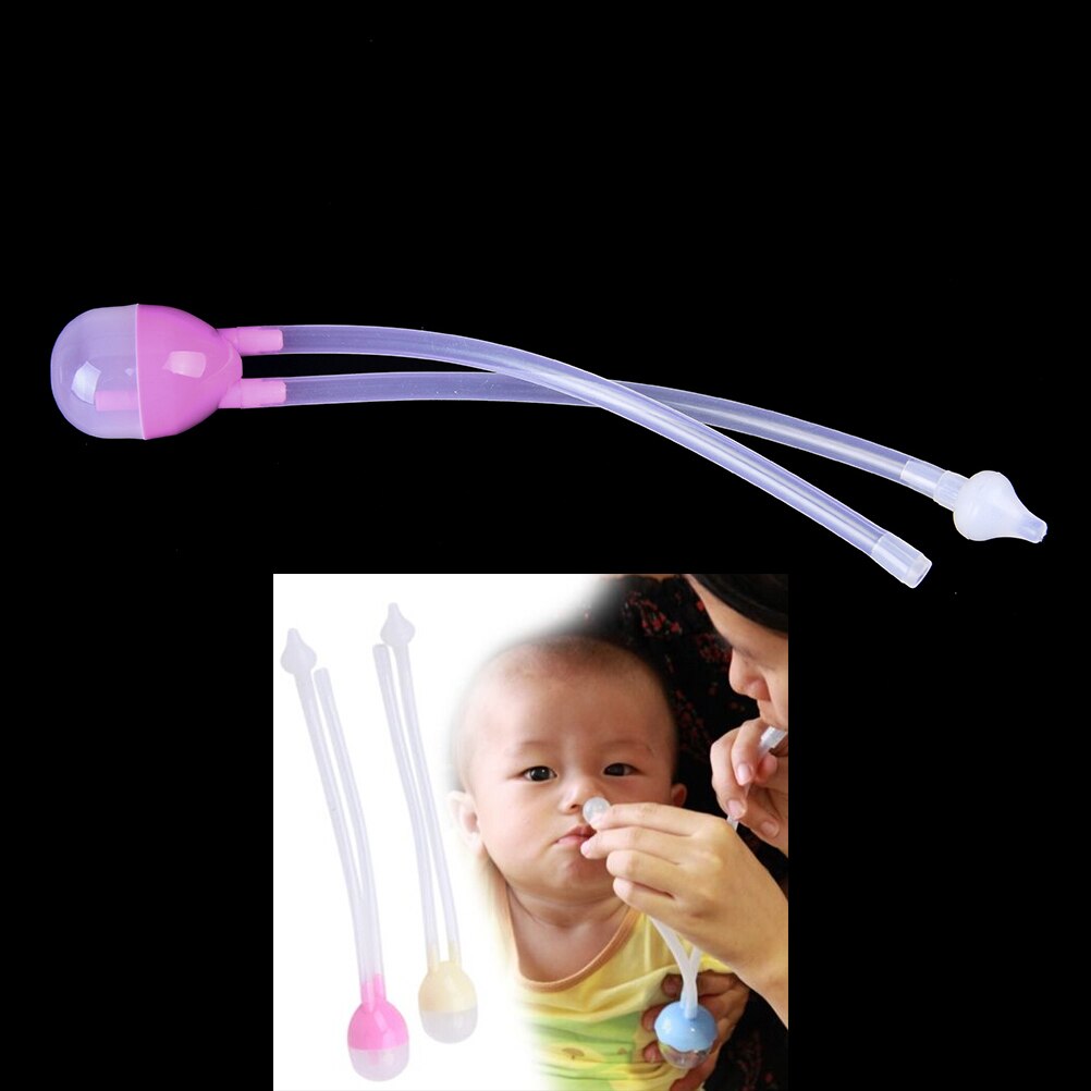 Infant Safe Nose Cleaner Vacuum Suction Nasal Mucus Runny Aspirator Baby Kids Healthy Care Convenient