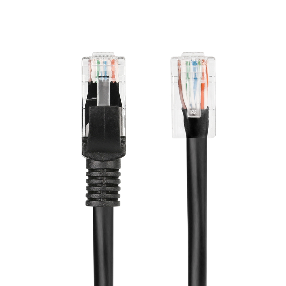Misecu 10m 20m 30m 50m katt  rj45 lapp utendørs vanntett lan-kabel ledning nettverkskabler svart farge til cctv poe ip kamerasystem