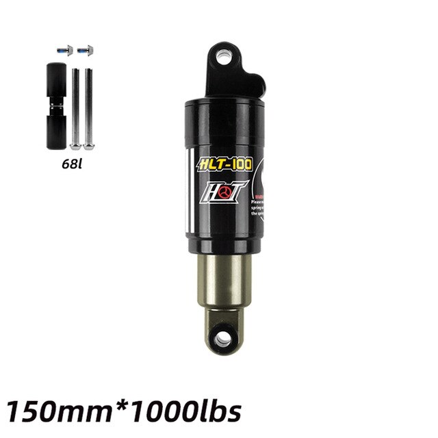 HLT-100 Mtb Air Rear Shock W/Schroeven Mountainbike Aluminium Rear Shock Suspension Bus 125 150 165 185mm Fiets Onderdelen: 150mm 1000bl 68L