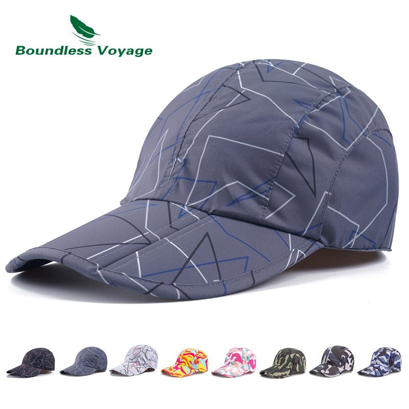 Casquette de Baseball pour hommes et femmes, Voyage sans limite, plage, , séchage rapide, pliable, Sport, respirant, pour l'extérieur: Grey
