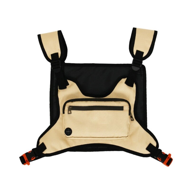 Sac de poitrine pour Sport, sacoche avant pour équipement de plein air, sac à dos polyvalent, gilet de harnais: KH