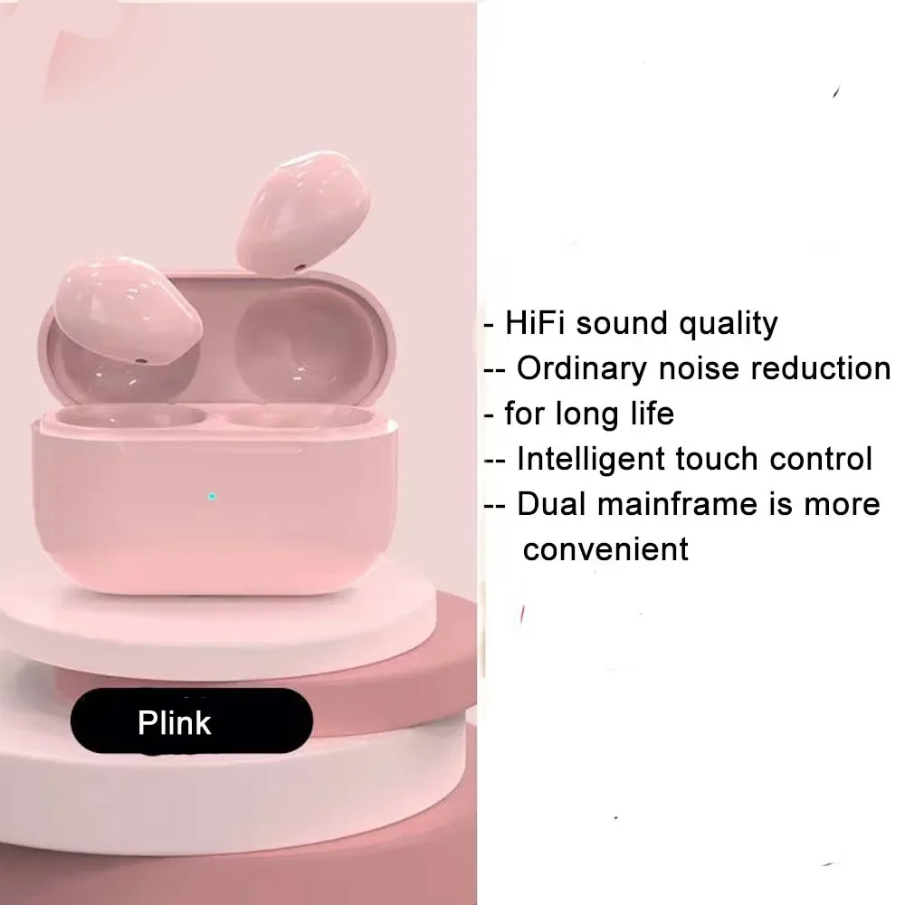 Mini Auriculares Bluetooth Unsichtbare Kopfhörer Schlafen Headset Drahtlose Schlaf Ohrhörer Lärm die Ermäßigung Mit Mic Ladung Kasten: Rosa