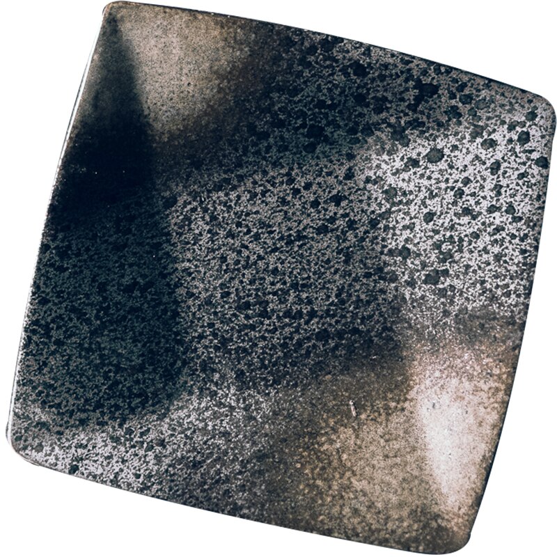 Japanese square flat plate ceramic plate Restaurant Hotel Tea Shop General Snack Ceramic Plate Multi-size tableware dishes