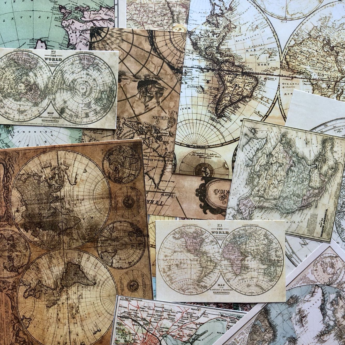 25pcs/pack Retro Earth Map Vintage kraft paper Sta... – Vicedeal