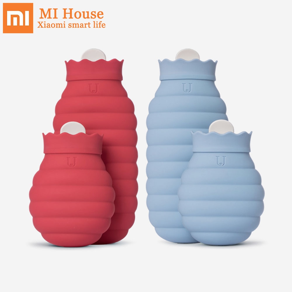 Xiaomi mijia micro-ondas silicone garrafa de água quente dobrável 3 minutos de segurança térmica rápida leakproof saco de água quente para viagens de inverno