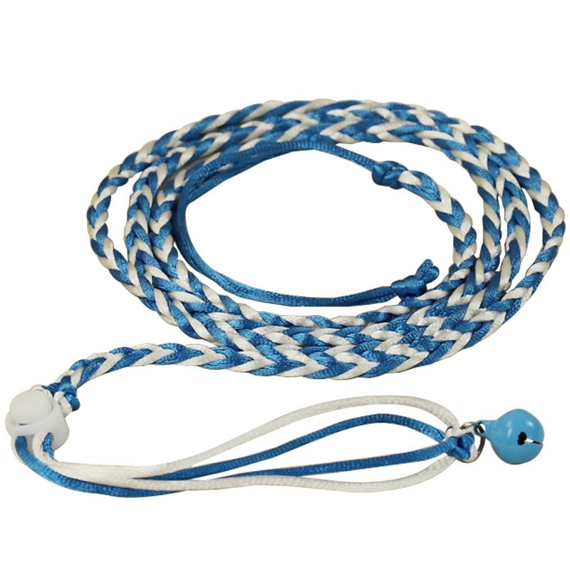 Kapmore 1pc Kleine Ebene Leine Verstellbare Geflochtene Ratte Leine Hamster Leine Mit Glocke Haustier Liefert Haustier Zubehör: dunkel Blau