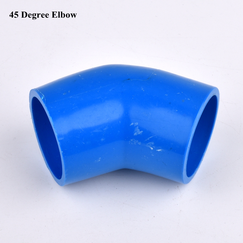 20~63mm PVC Pipe Connector, Straight Elbow Joint End Cap Garden Watering Tee Tube Joint Irrigation Aquarium Fish Tank Fittings