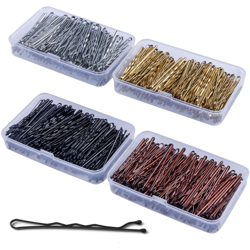 150 pçs feminino sólido casual bobby pin caixa conjunto para vida diária pinos feminino grampos de cabelo para ferramentas de maquiagem acessórios de estilo de cabelo