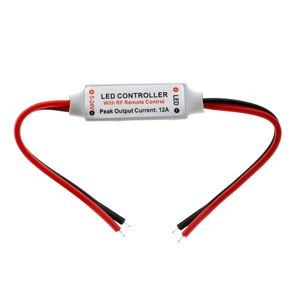 Led Strip Controller DC12-24V Dc/Draad Connector + 11key Rf Draadloze Controller Voor Enkele Kleur Led Strip
