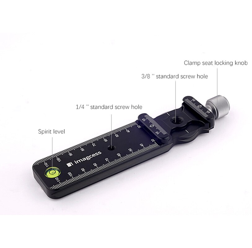 Imagcess Dr-140 140 Mm Quick Release Plaat Statief Nodal Slide Statief Rail Quick Release Plaat Klem Adapter Aannemen voor Fotografie