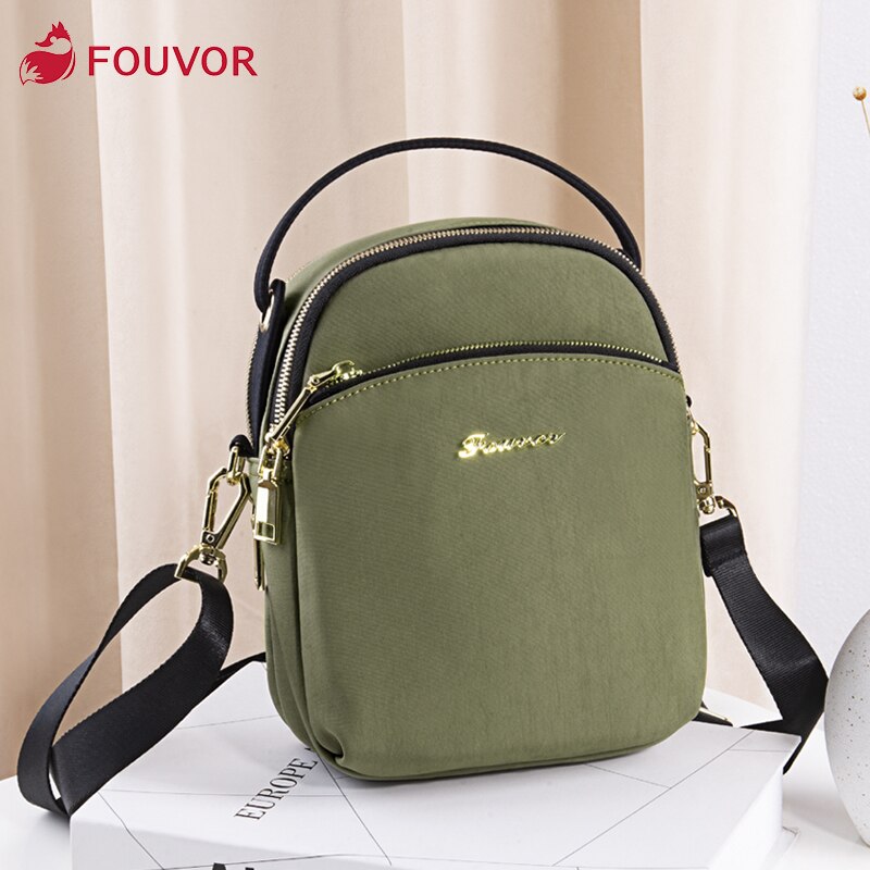Borse da donna autunno moda 2021 focus per donna borsa a tracolla semplicemente elegante borsa da viaggio in Nylon con cerniera in Nylon 2967-06