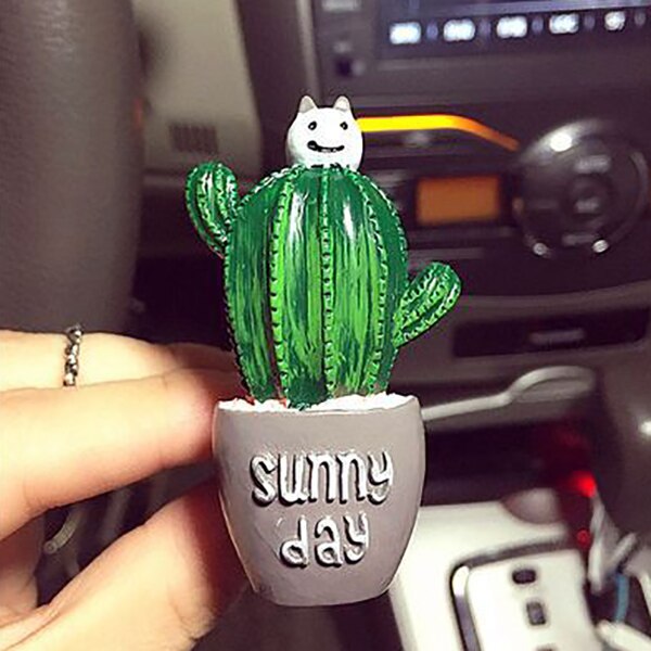 Creatieve Cactus Auto Aroma Diffuser Geuren Voor Auto Luchtverfrissers Smaakstof In Auto Parfum Auto Geur Accessoire Air Vent Clip