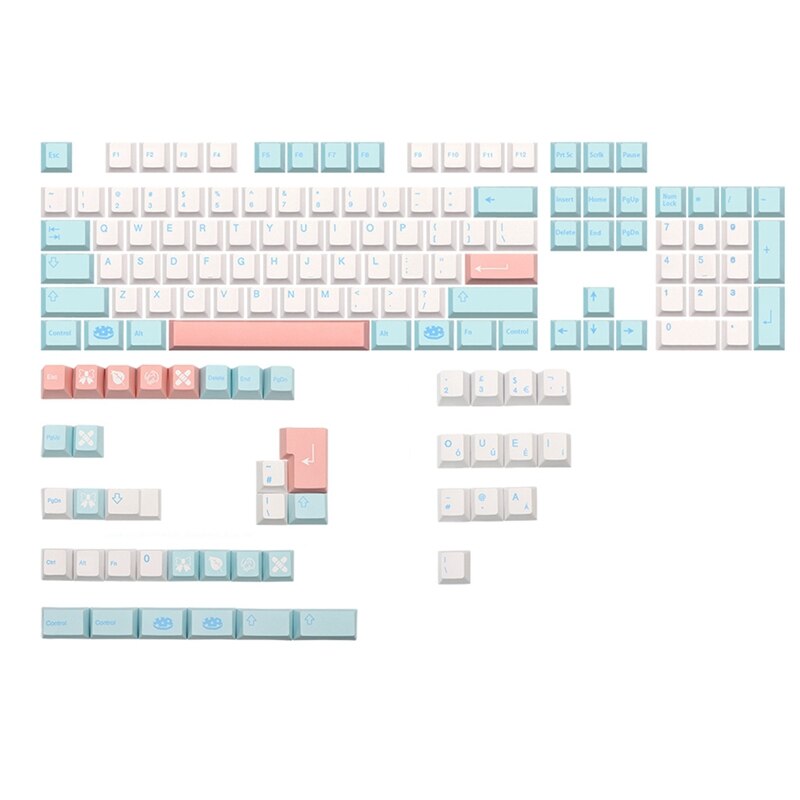 Tapa de tecla para teclado ISO GMK Noel PBT Dye Subb, perfil de cereza, juego de teclas para Qwertz Azerty MX: UK