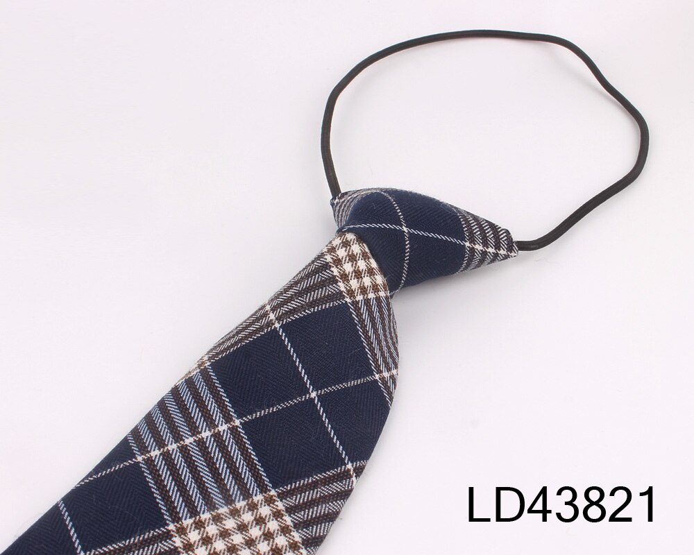 Rubberen stropdassen voor jongens meisjes mode overhemd geruite stropdas kinderen kleine stropdas eenvoudige geruite studentenstropdas voor feeststropdas Gravata: GINGER