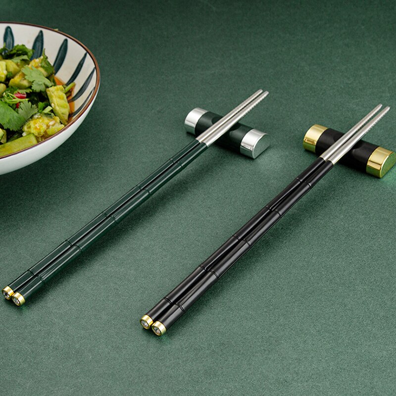 Palillos chinos reutilizables de fibra de vidrio, antideslizantes, aptos para lavavajillas, 18, 8, 5 pares: Negro