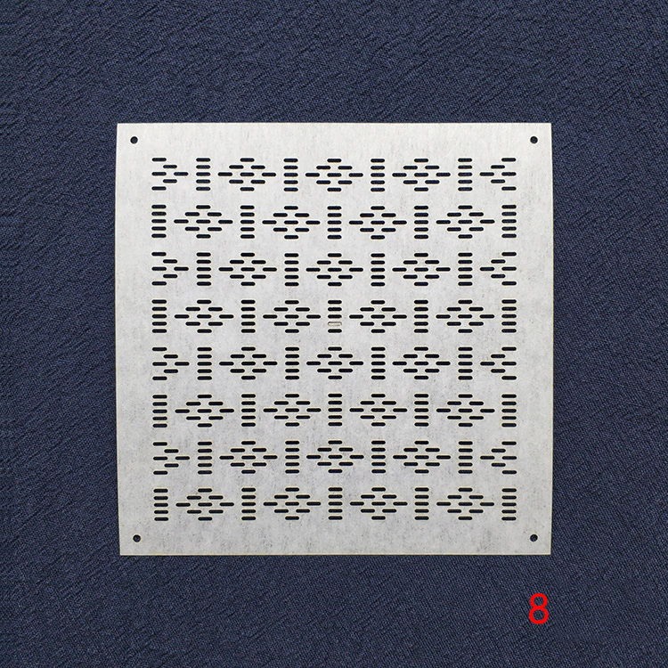 Pochoir Sashiko, motif de broderie Sashiko, pochoir matelassé, 4 &quot;de diamètre, 9 Options de motif: 8